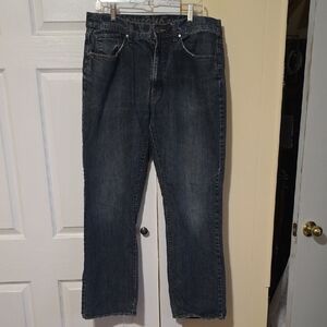 Dark Wash, Slim Straight Jeans